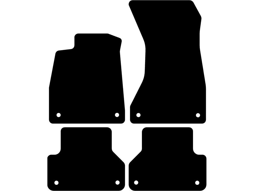 Avant / Sedan / Allroad | Tylne dywaniki z mocowaniem