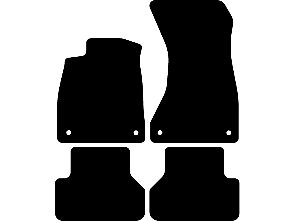 Avant / Sedan / Allroad | Tylne dywaniki bez mocowań