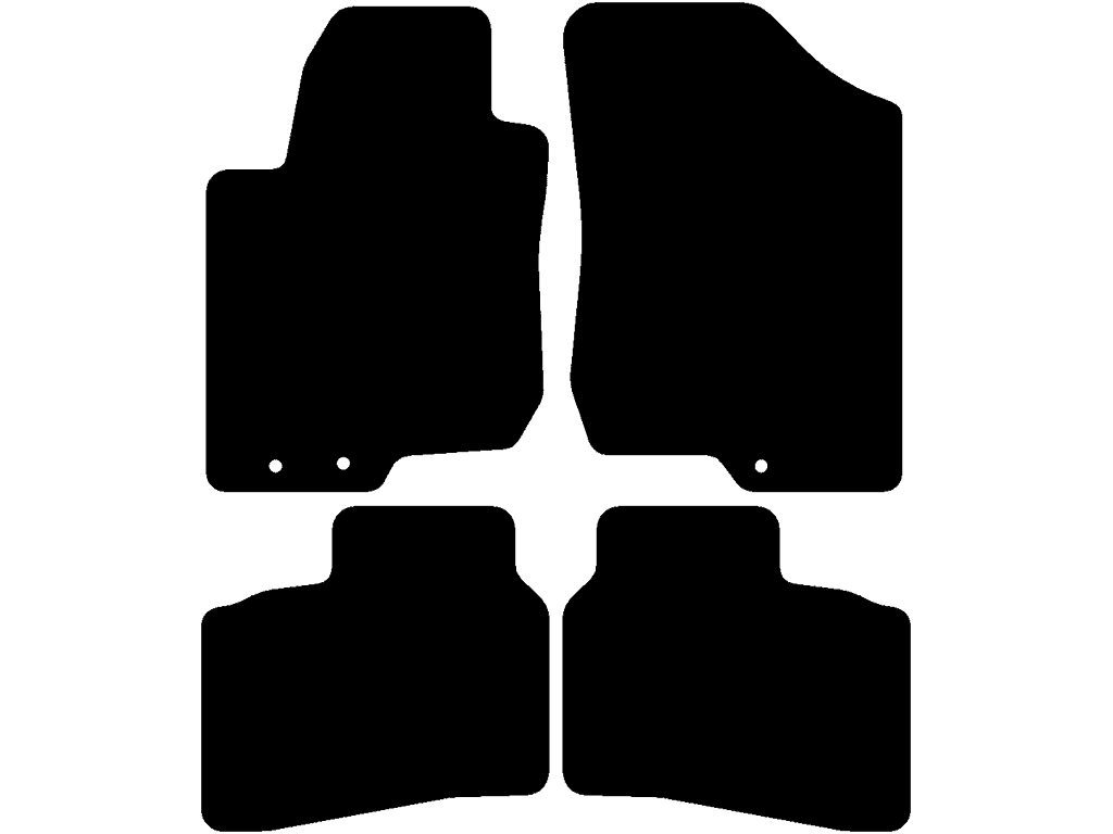 5 drzwi | Dywanik przedniego pasażera z systemem mocowania | Wariant 2