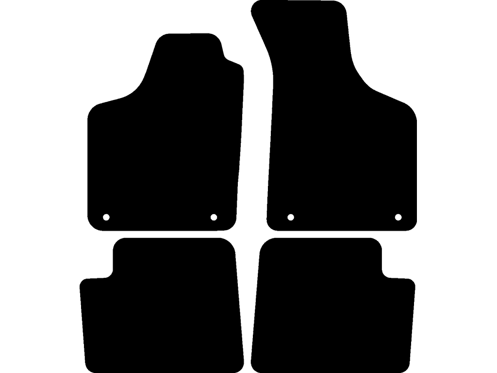 1 | Dywanik przedniego pasażera z systemem mocowania