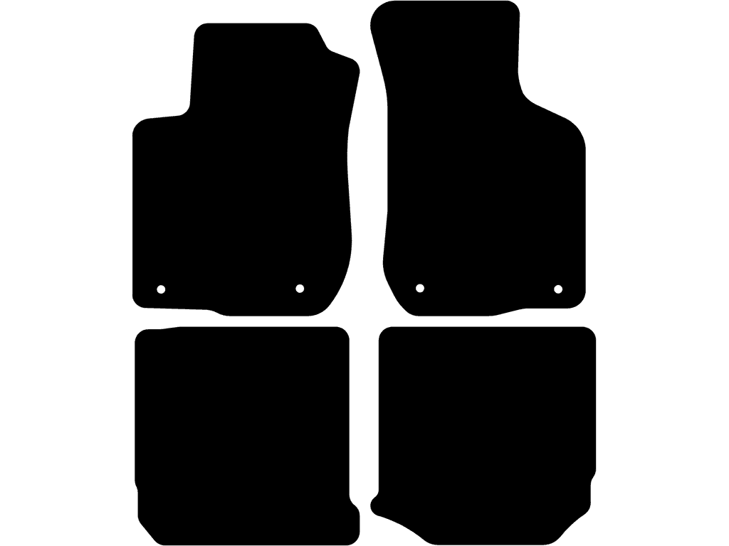 Tylne dywaniki bez mocowań | System mocowania: Klipsy (zamknięty)