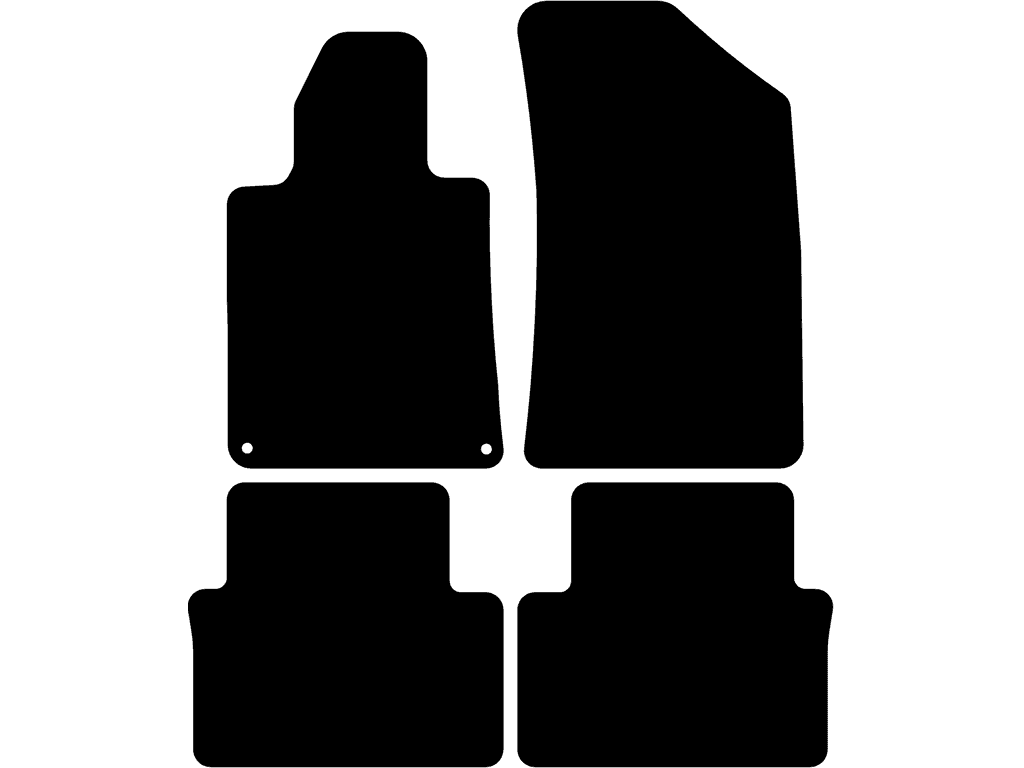 Fastback / SW | Dwa oddzielne dywaniki tylne | Wariant 2