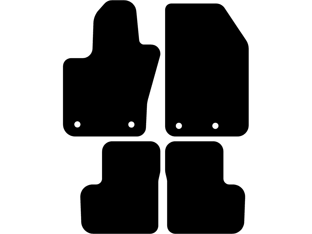 Dywanik przedniego pasażera z systemem mocowania