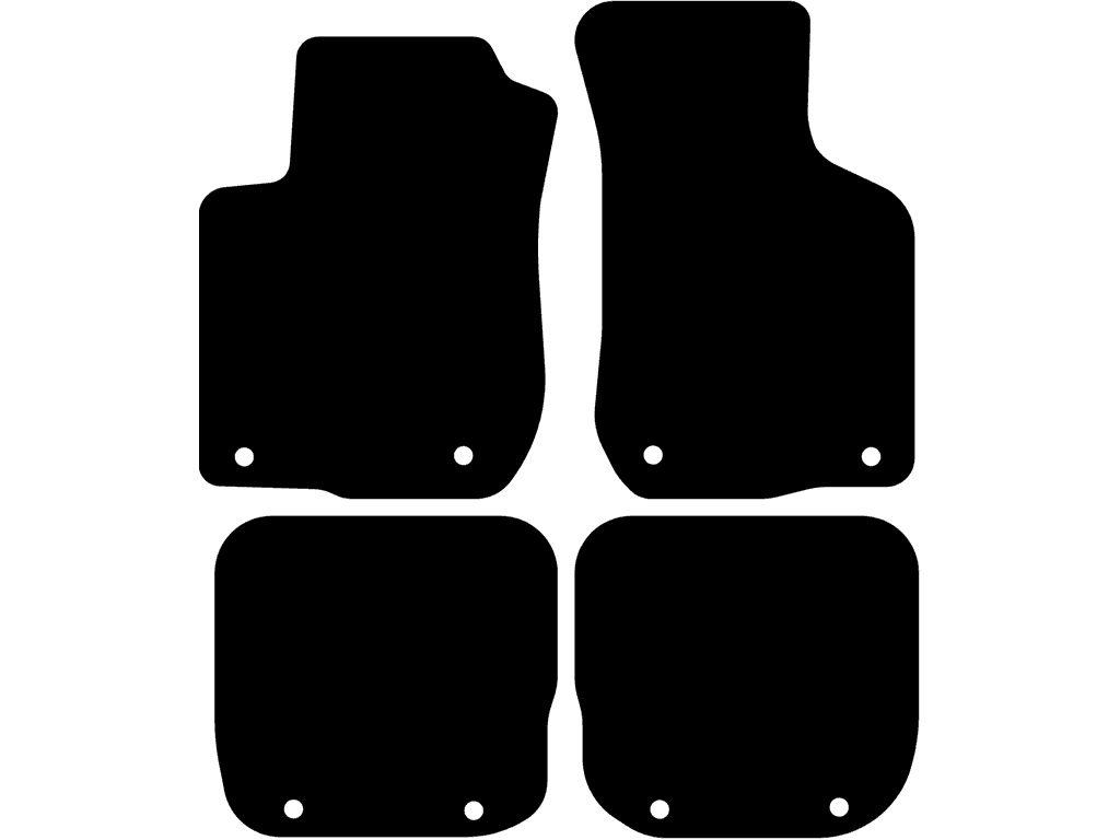 Tylne dywaniki z mocowaniem | System mocowania: Klipsy (z oczkiem) | Wariant 1
