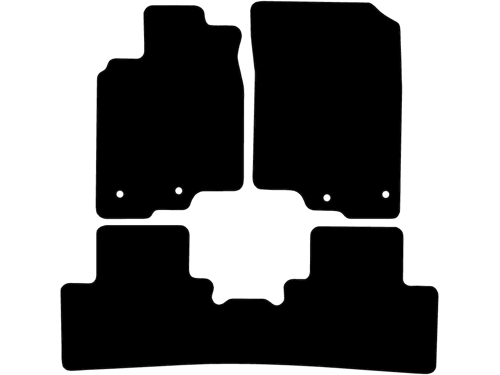 Dywanik przedniego pasażera z systemem mocowania | System mocowania: Klipsy