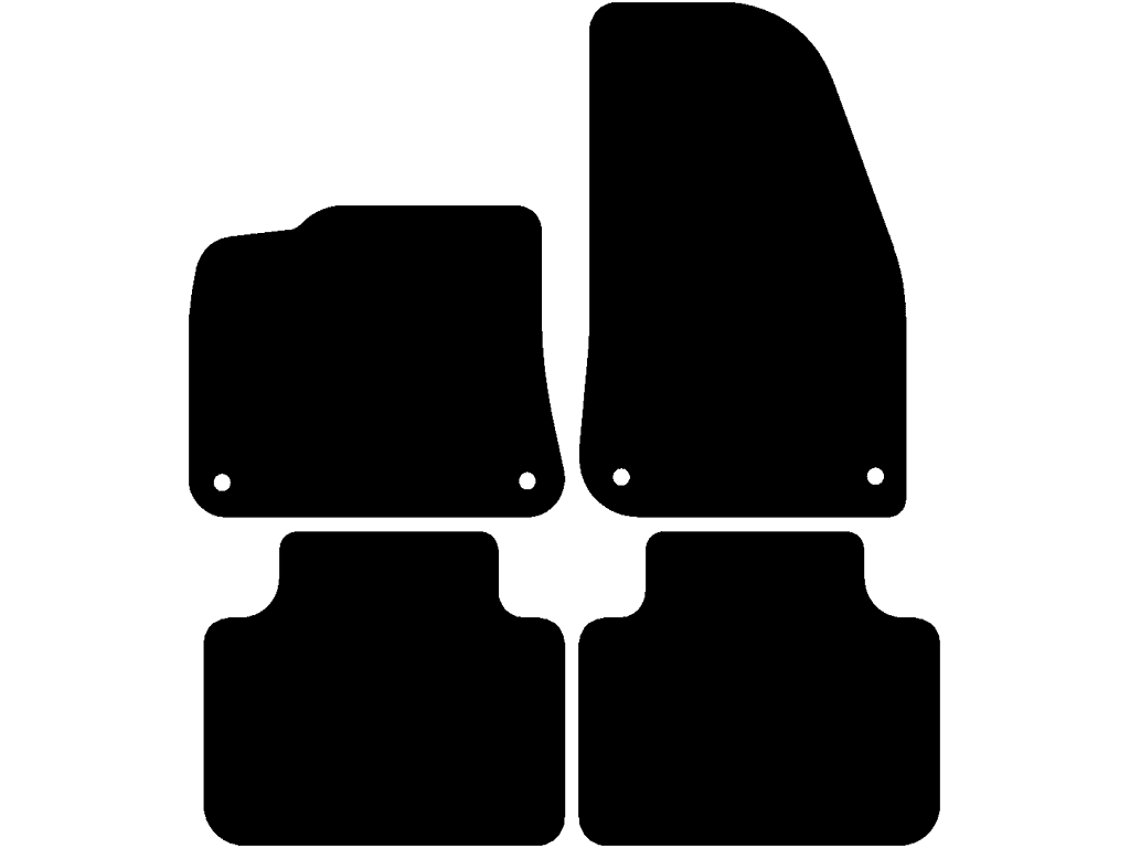 E-Hybrydowy | Tylne dywaniki bez mocowań