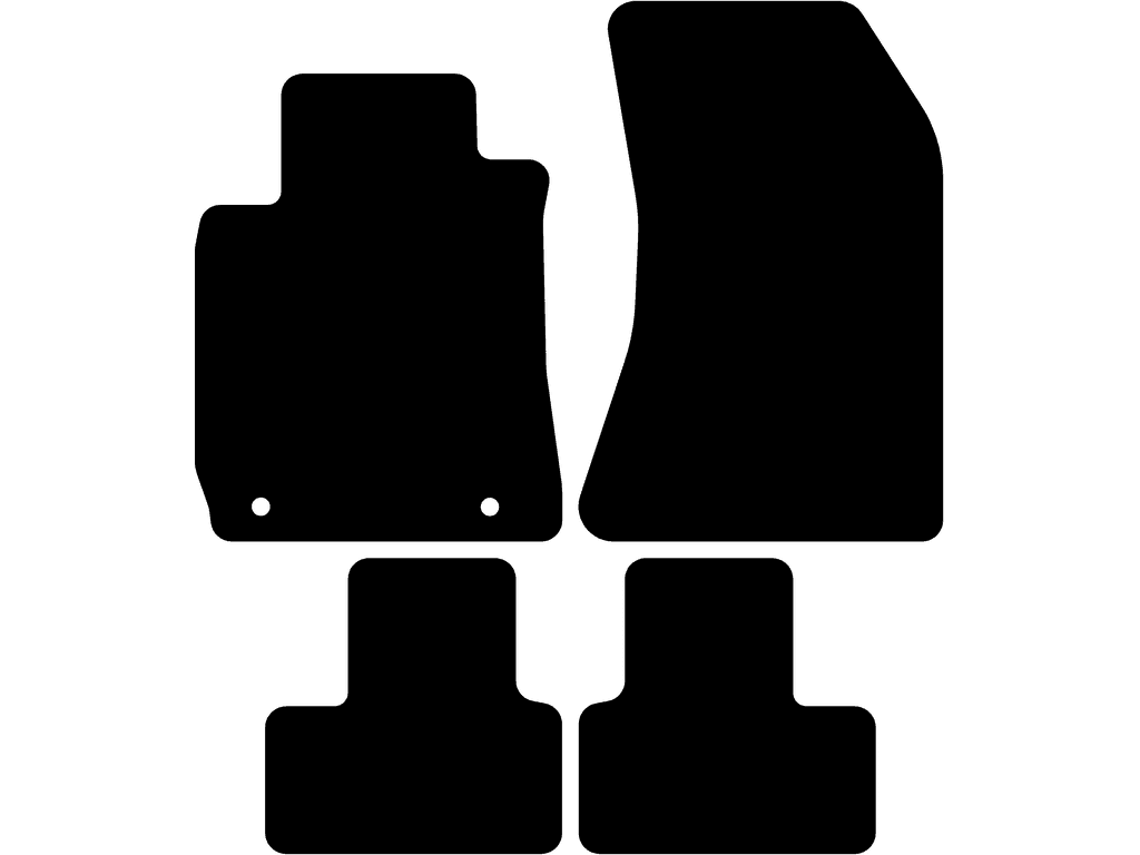 Dywanik przedniego pasażera bez systemu mocowania | System mocowania: Klipsy (z owalnym oczkiem) z wkrętem