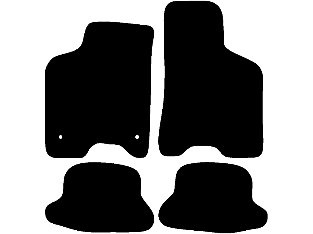 Dywanik przedniego pasażera bez systemu mocowania | System mocowania: Klipsy (z owalnym oczkiem) z wkrętem