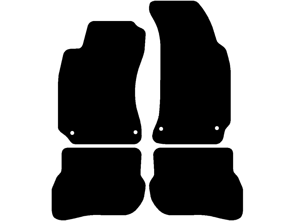 Sedan / Kombi | Tylne dywaniki bez mocowań | System mocowania: Klipsy (z oczkiem)
