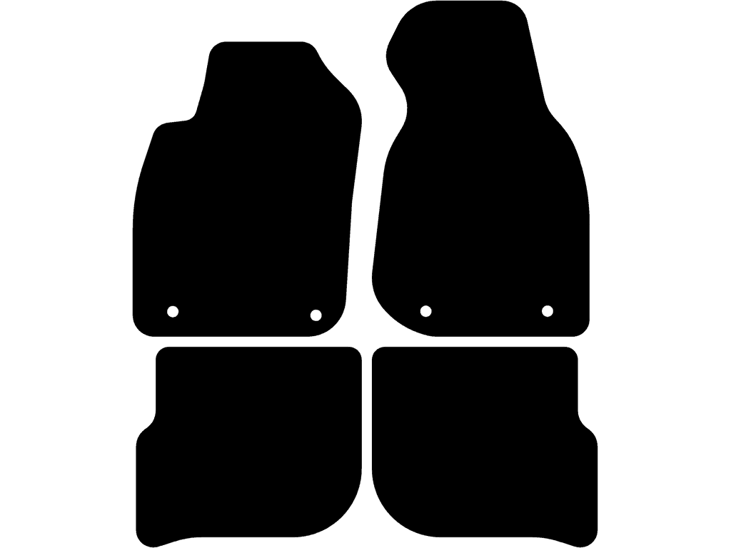 Avant / Sedan | System mocowania: Klipsy (zamknięty) | Tylne dywaniki bez mocowań