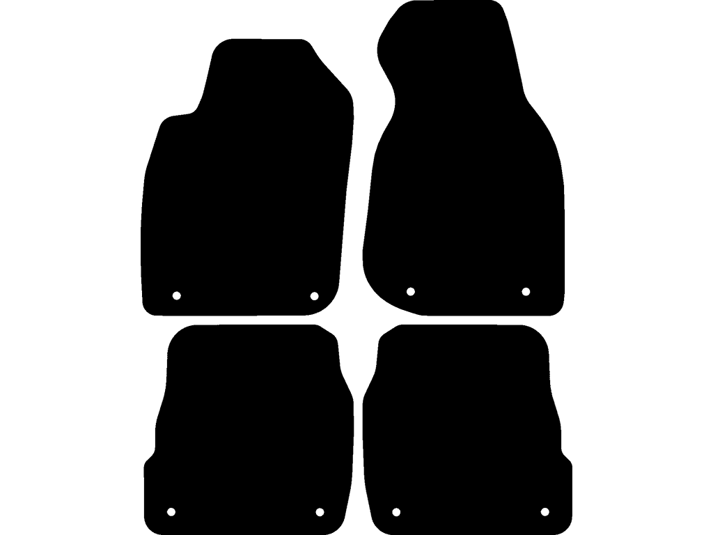 Avant / Sedan | System mocowania: Klipsy (zamknięty) | Tylne dywaniki z mocowaniem