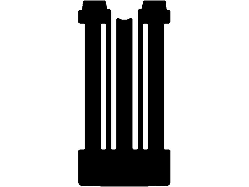 L2 | Tył | 6 Szyny | Podwójne drzwi przesuwne